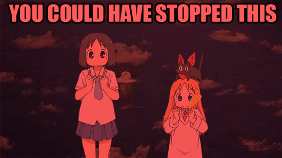 YOU COULD HAVE STOPPED THIS