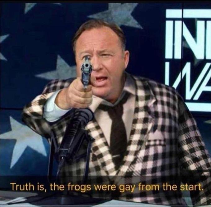 Roses are red, but here's the best part, INI Truth is, the frogs were gay from the start.
