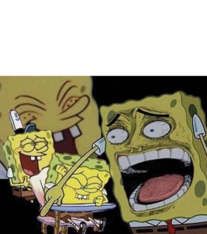 Laughing SpongeBob Template