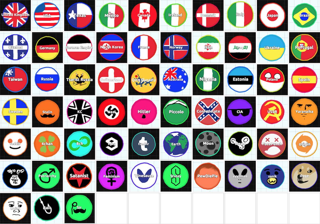 nited Kingdomm MexicO na enma Japan razi Germany man EmpireNor th Korea orway Ukraine ortuga ance Taiwan Russia adstrlaigeriaEstonia Poland Spain Stalin KC Hitler Piccolo Confederate CIA Yaranaika Sweden az USSR 4chan Earth Moon oigin Satanist. Patriarchy Feminism nesauce PewDiePie sanik doge UO