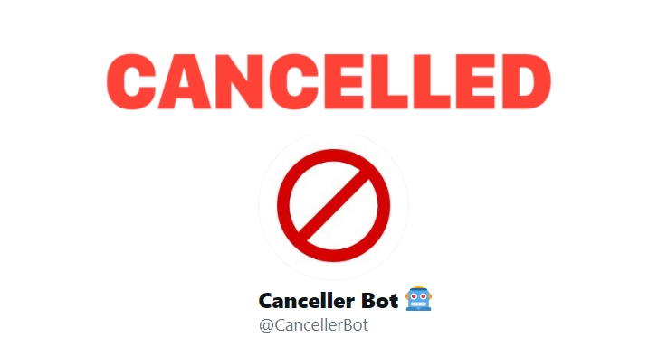 Canceller Bot on Twitter.