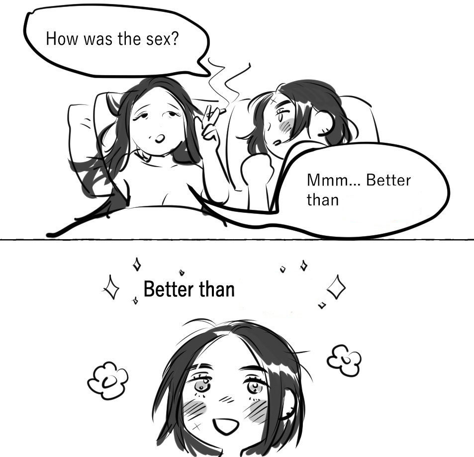 How was the sex? Mmm... Better than Better than п п Д