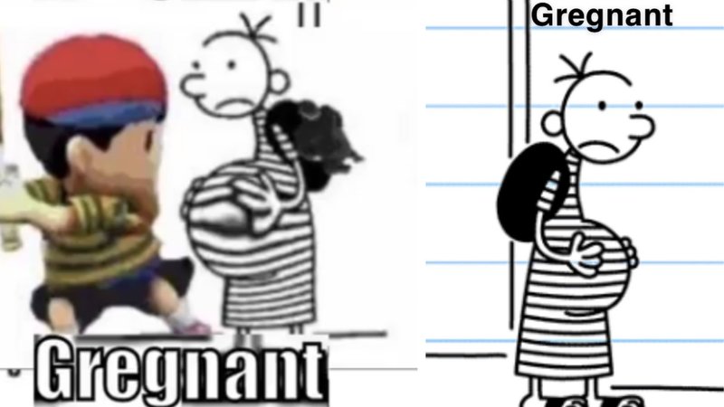 Gregnant meme examples.