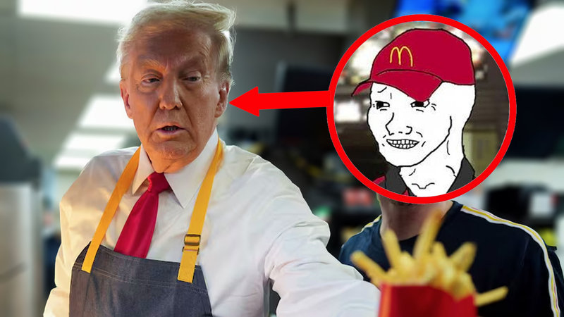Donald Trump's shift at a Pennsylvania McDonald's has inspired a surge in memes. Take a look at some examples and templates to understand why this is happening.